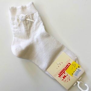 Condor Knit White Girls Dress Sock